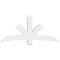 Ekena Millwork Davenport Architectural Grade PVC Gable Bracket, 72"W x 33"H x 4"D x 6"F, 11/12 Pitch GBP072X33X0406DAV00 - alternate 3